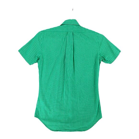 Brooks‎ Brothers Men's Button Down Short Sleeve Blue Check Shirt XS - Picture 11 of 12